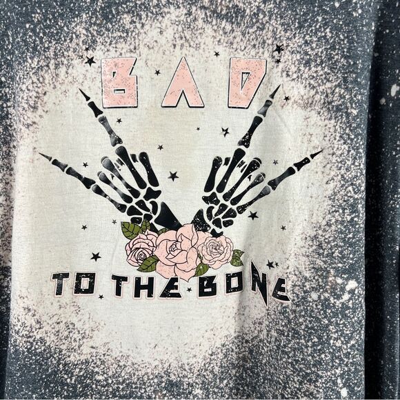 3 For $20 "Bad To The Bone" Graphic Tee 0064 - Picture 4 of 7